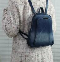 Джинсовый городской рюкзак сумка трансформер для женщин с ремешком через плечо