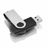 USB флешка, USB flash-накопитель, Флешка Twist, 64 Гб, черная, арт. F01 USB 3.0 30шт