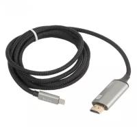 Кабель HDMI HOCO UA13, Type-C - HDMI, 1.8 м, серый, 4KHD