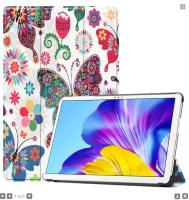 Чехол-книжка MyPads для Samsung Galaxy Tab S5e 10.5 SM-T720/ T725 (2019) с мульти-подставкой и визитницей "тематика радужные бабочки"