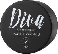 Жидкий акригель для наращивания ногтей Diva Nail Technology камуфлирующий, розовый, 30 мл