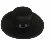 Карнавальная шляпа "Еврей пейсы" котелок еврейский с черными локонами