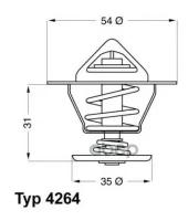 Термостат Wahler арт. 4264.84D