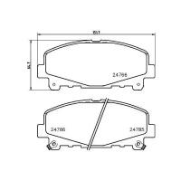 Колодки торм. для а/м Honda Accord (07-) диск. перед. (PF 4222) TRIALLI PF4222