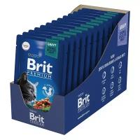 Brit Premium пауч для кошек (кусочки в соусе) Утка, 85 г. упаковка 14 шт