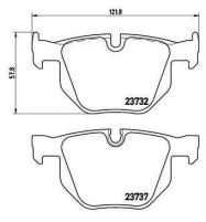 Колодки торм. для а/м BMW 5 (E60) (03-)/6 (E63) (03-) диск. зад. (PF 4006), TRIALLI PF4006