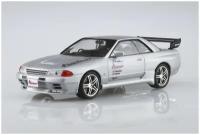 Aoshima 76k Сборная модель HKS Kansai BNR32 SKYLINE GT-R '90 (Nissan), 1/24