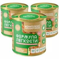 Комплекс пребиотиков "Овсяные отруби,ягоды годжи,протеин грецкого ореха,яблочный пектин", 250 гр по 3 шт, Формула Легкости