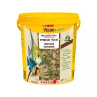 Корм для рыб основной в хлопьях Sera VIPAN NATURE 21 л. 4 кг. (крупные хлопья, ведро)