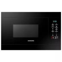 Встраиваемая микроволновая печь для кухни Samsung MS22M8054AK/BW, 1250 Вт, 22л, с БИОкерамическим покрытием, режимом сохранения тепла, быстрой разморозкой и очисткой от запахов, черная