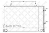 10-45152-Sx_=Ns94757=Ava To5319 [8846006070]!Радиатор Кондиционера Toyota Camry 2.4/3.0 01> Stellox арт. 10-45152-SX