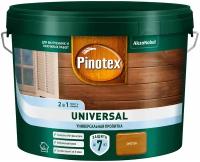 Pinotex Universal 2 в 1 универсальная пропитка для древесины Орегон 9 л