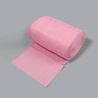 Набор одноразовых воротничков, в рулоне, без липкого слоя, 8 × 40 см, 100 шт, цвет розовый