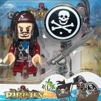 222D Конструктор minifigures The Pirates, фигурка Пираты Карибского моря 7,5 см