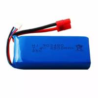 Аккумулятор для радиоуправляемых моделей Syma X8C X8W X8G, WLtoys 12428 12423 LiPo 2S 7,4V 2500mAh 25C, HXT