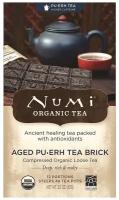 Numi Tea, Органический чай, выдержанный пуэр, брикет, 2,2 унции (63 г)