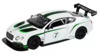 Масштабная модель Автопанорама JB1251315 Bentley Continental GT3 белый свет звук 1:32