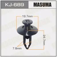 Клипса Универс. 689-Kj [Уп.50] Masuma Kj-689 Masuma арт. KJ-689