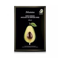 JMsolution Маска тканевая ультратонкая с авокадо - Water luminous avocado oil ampoule mask, 30мл