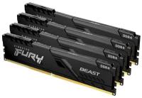 Оперативная память Kingston FURY Beast 64 ГБ DDR4 3200 МГц DIMM CL16 KF432C16BBK4/64