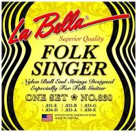 La Bella 830 Комплект струн для классической гитары, черный нейлон шарик