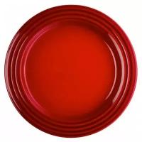 Тарелка закусочная 22 см, материал керамика, цвет вишневый, Le Creuset, 70203220600099