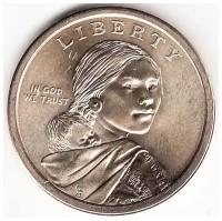 (2017d) Монета США 2017 год 1 доллар "Вождь Секвойя" AU