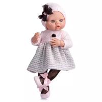 Кукла Berjuan Newborn Девочка в черных колготках, 45 см, 8099