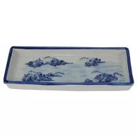 Поднос Roomers Tableware blue/white, RZIQ07-C