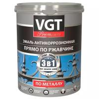 Грунт-эмаль VGT Антикоррозионная 3в1, матовая, RAL 7040, 1 кг