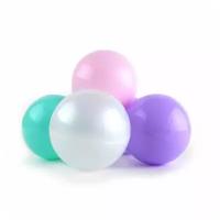 Набор шаров для сухого бассейна Pastel 100 шт. 008368 Розовый/Мятный/Жемчужный/Сиреневый