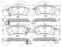 Колодки Тормозные Зад Nissan Patrol Y62/ Infiniti Qx56 07-13/ Qx80 13- Sat арт. STD40601LB8E