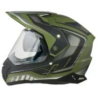 Шлем кроссовый MT SYNCHRONY Duo Sport Tourer (S, Matte Green Military Black)