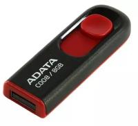 USB Flash накопитель 8Gb ADATA C008 Black/Red (AC008-8G-RKD)