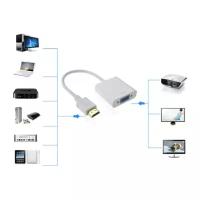 Переходник адаптер HDMI to VGA Adapter (Белый)