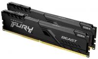 Модуль памяти DIMM 64Gb 2х32Gb DDR4 PC21300 2666MHz Kingston Fury Beast Black (KF426C16BBK2/64)