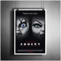 Постер плакат для интерьера "Фильм ужасов: Невеста Чаки. Куклы. Bride of Chucky"/ Декор дома, офиса, комнаты A3 (297 x 420 мм)