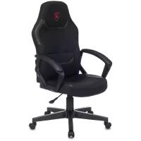 Кресло игровое Zombie 10, обивка: текстиль/эко.кожа, цвет: черный