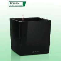 Кашпо с автополивом Lechuza CUBE Premium 30 черное L30 W30 H30 см