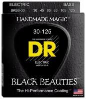 Струны для бас-гитары DR Strings Black Beauty BKB6-30, сталь