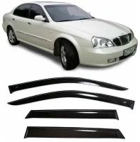 Дефлекторы боковых стекол Cobra Tuning на Daewoo Magnus Sd Sedan 1999-2004 - Ветровики боковых окон для Дэу Магнус Сд Седан 1999-2004