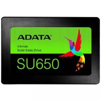 Накопитель SSD Adata SU650 256Gb SATA III 3D TLC 2.5" (ASU650SS-256GT-R)