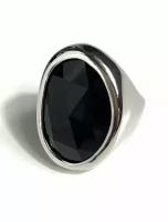 Кольцо-перстень "черный опал"