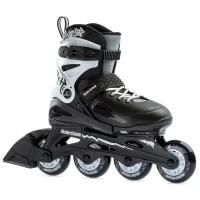 Раздвижные роликовые коньки Rollerblade Fury - 2021 Black/White р. 33-38