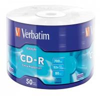 CD-R Диск VERBATIM Data Life Extra Protection (PACK 50 шт.) 52x 700Mb 80 min