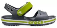 Сандалии Crocs, размер 24/25, серый