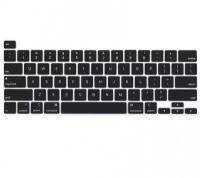 Накладка на клавиатуру для Macbook Pro 16 2019/Pro 13 2020-2022 черная, анг. раскладка (US)