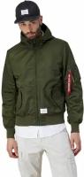 Бомбер Alpha Industries L-2B Hooded Gen II Green (Зеленый) - M (48)