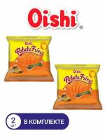 Чипсы, картофель фри OISHI с сыром, 50 г * 2 шт