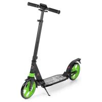 Самокат двухколесный "Urban Scooter SunColor SKL-03" амортизатор, колеса 200 мм (зеленый/черный)